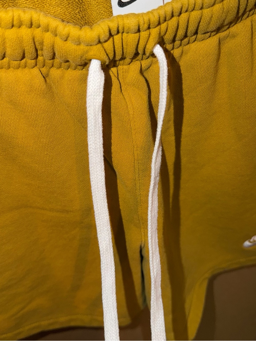Nike Men’s Mustard Yellow Athletic Fleece Shorts - Picture 4 of 7